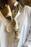 Dempsey Silky Blend Square Scarf Natural